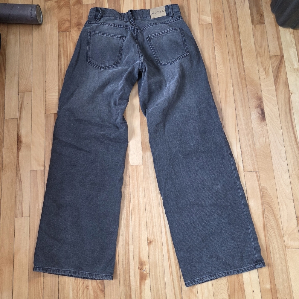 SOLD! Motel Rocks 26W 34L Black Faded Jeans - Picture 4 of 8
